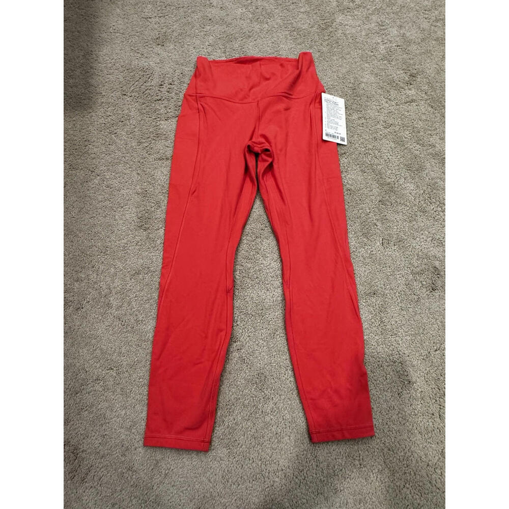 NWT lululemon Align High-Rise LINED Pant with Pockets 25" Glaze Pink LIPG Size 6
